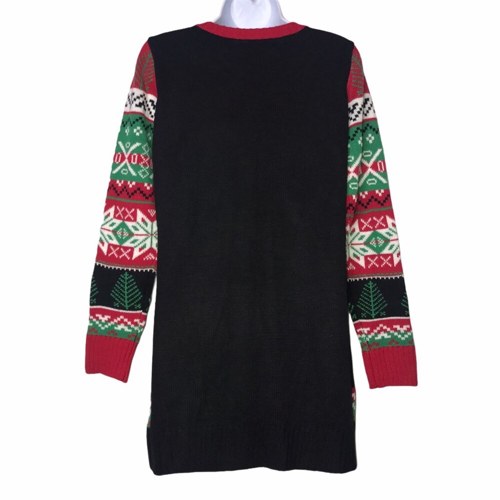 United States Sweaters Sweater Tunic Womens M Nordic Santa Claus Ugly Christmas - Picture 7 of 10